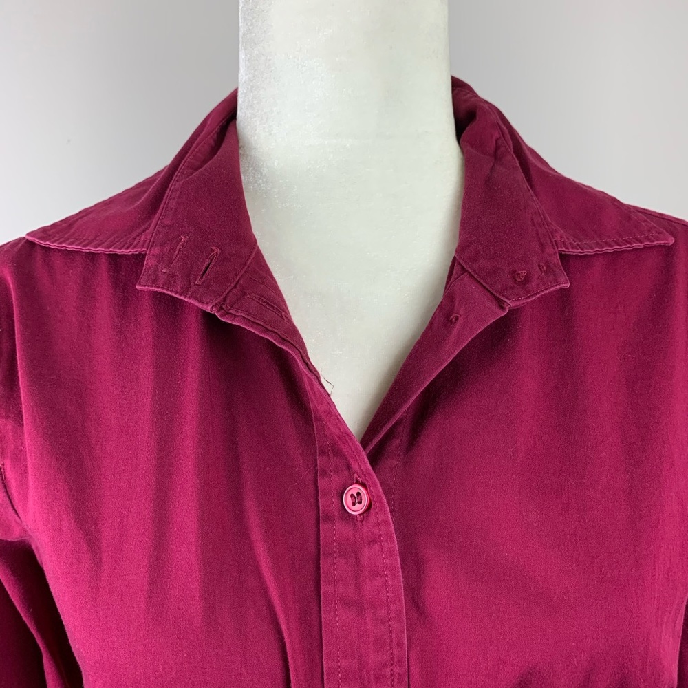 SOLD The Limited Button Down Dress Shirt Red - Picture 4 of 11